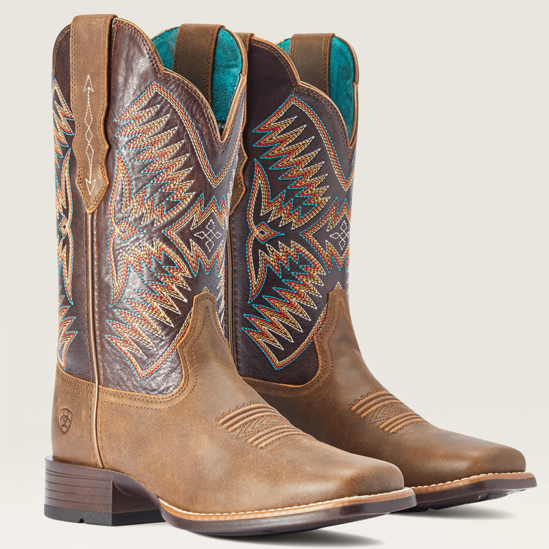 Ariat Women's Odessa StretchFit Western Boots - Fateful Brown-1