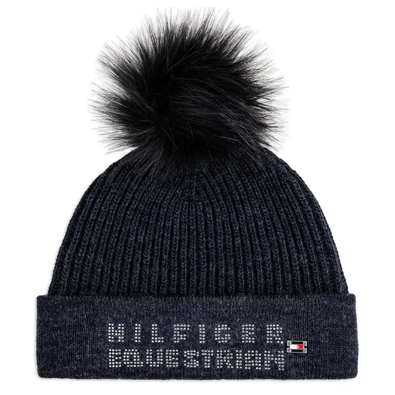 Tommy Hilfiger Women's Ottawa Studded Pom Pom Beanie - Desert Sky