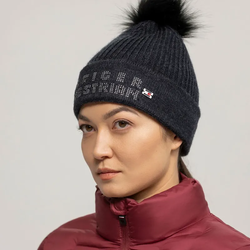 Tommy Hilfiger Women's Ottawa Studded Pom Pom Beanie - Desert Sky-2