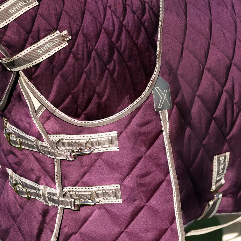 Hy DefenceX Shield 300g Stable Rug with Detachable Neck - Purple-1