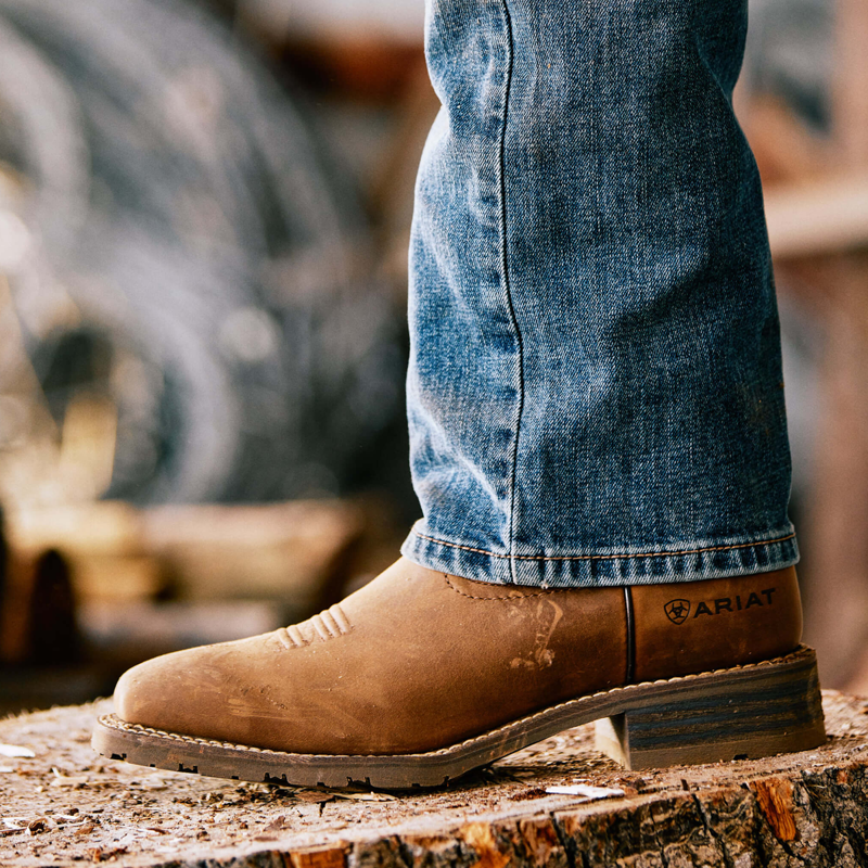 Ariat Men's Hybrid Patriot H20 Western Boots - Distressed Brown-6