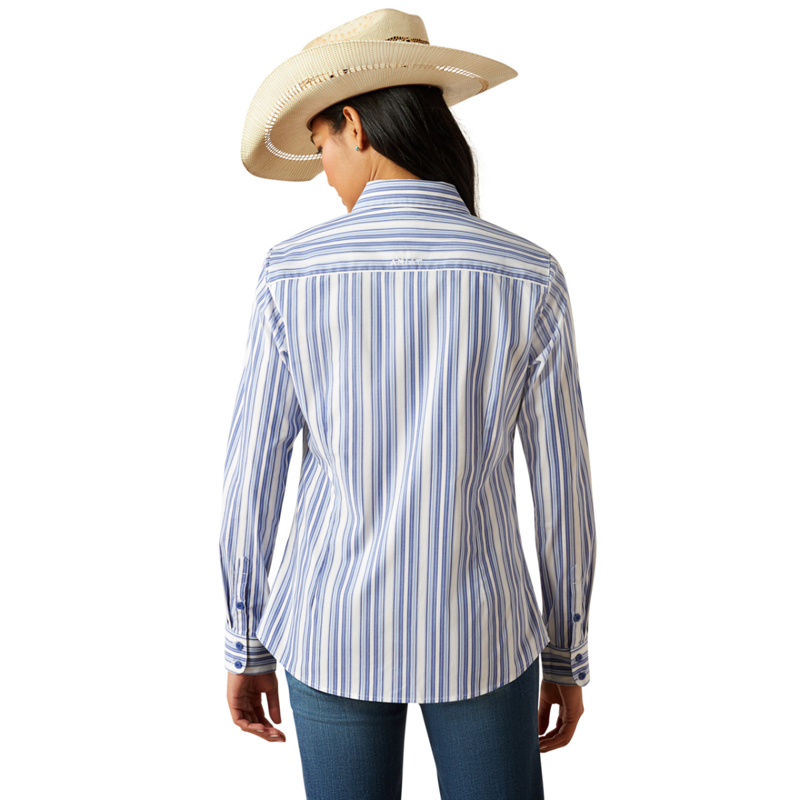 Ariat Women's Kirby Stretch Shirt - Cobalt Stripe-1