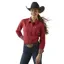 Ariat Women's Kirby Stretch Shirt - Cardinal Dot