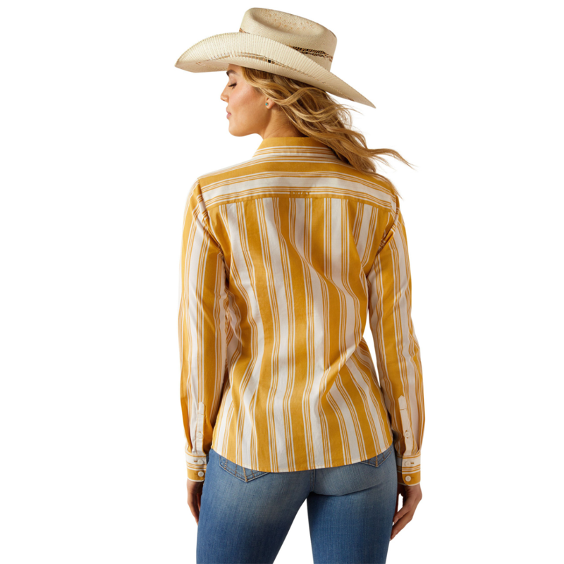 Ariat Women's Kirby Stretch Shirt -  Ocean Stripe-1