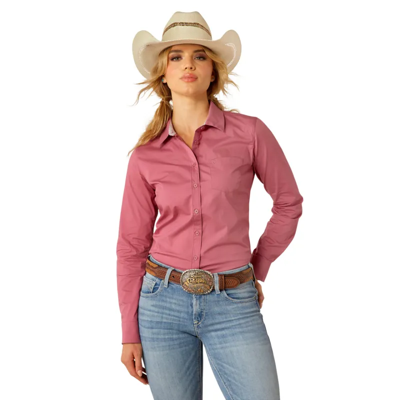 Ariat Women's Kirby Stretch Shirt - Rose Wine