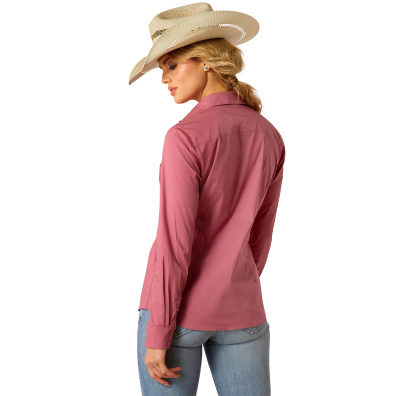 Ariat Women's Kirby Stretch Shirt - Rose Wine-1