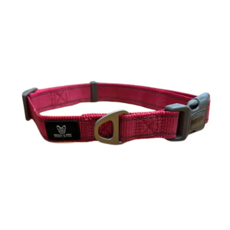 Shires Digby And Fox Webbing Dog Collar - Pink