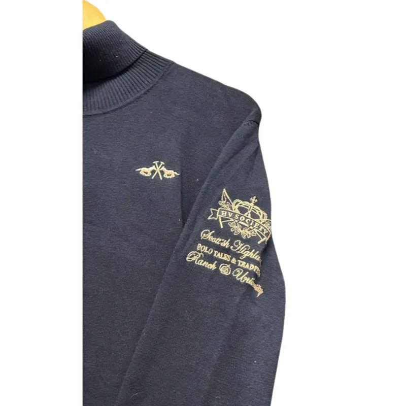 HV Polo Ladies Nyomi Knitted Pullover - Navy-2