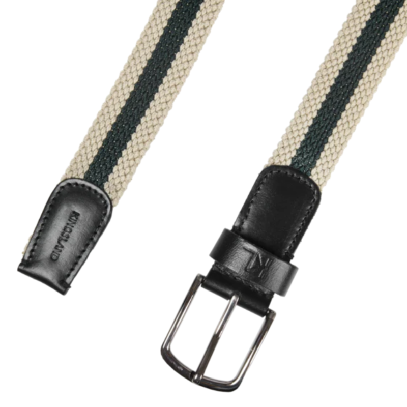 Kingsland KLNatasha Braided Belt - Green June Bug-1