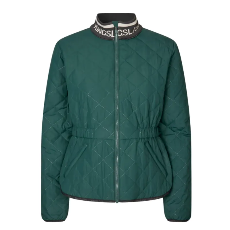 Kingsland KLNoelle Ladies Quilted Riding Jacket - Green June Bug