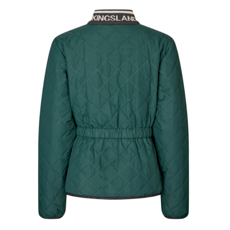 Kingsland KLNoelle Ladies Quilted Riding Jacket - Green June Bug-1