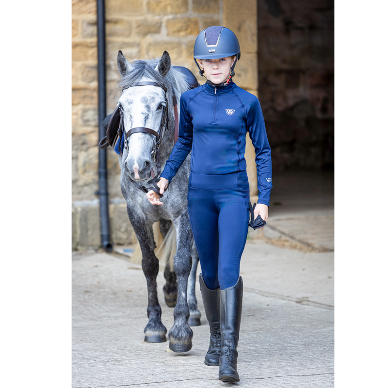 Woof Wear Young Rider Pro Tights - Navy-1