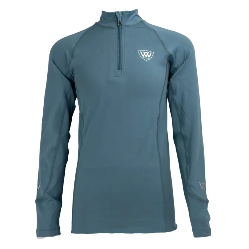 Woof Wear Young Rider Tech Shirt - Mineral Blue