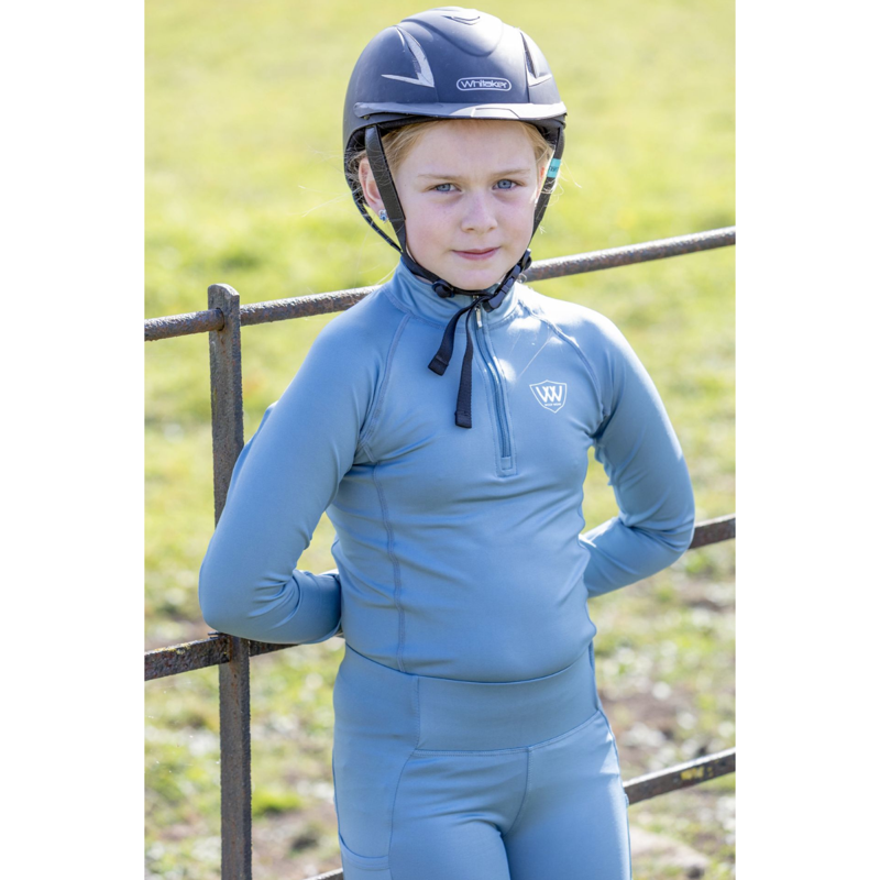 Woof Wear Young Rider Tech Shirt - Mineral Blue-1