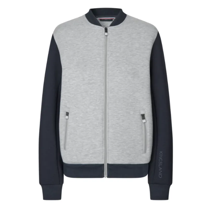Kingsland KLNoa Unisex Bomber Jacket - Light Grey Melange