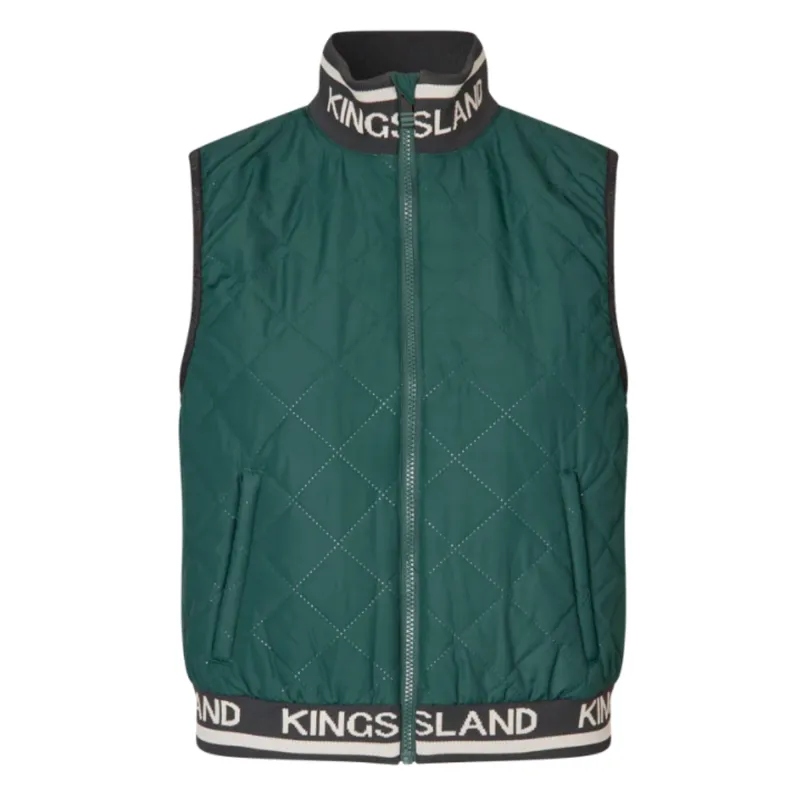 Kingsland KLNoelle Ladies Quilted Riding Bodywarmer - Green June Bug
