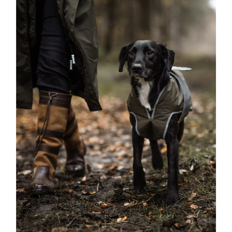 Reincoat Dog Coat - Olive-1