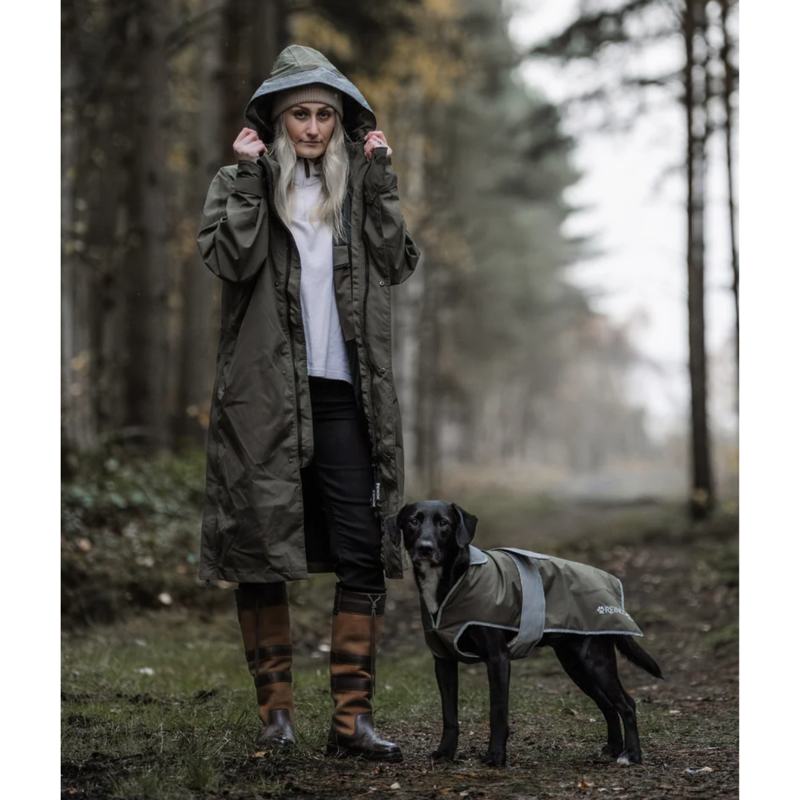 Reincoat Dog Coat - Olive-2
