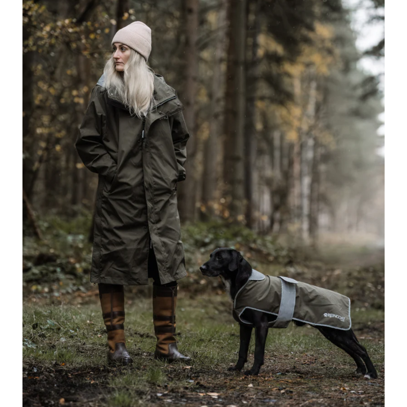 Reincoat Dog Coat - Olive-5