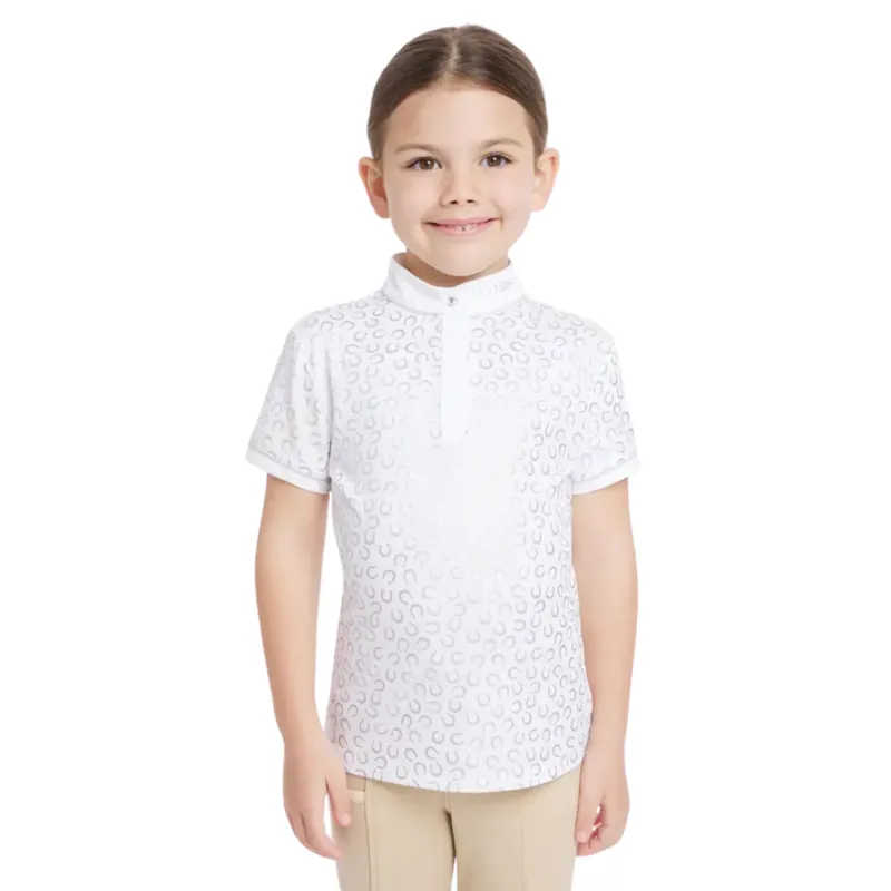 LeMieux Mini Bella Show Shirt -  White/Horseshoes