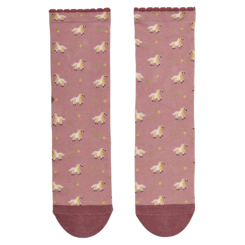 LeMieux Mini Character Socks 2 Pack - Lemon-2