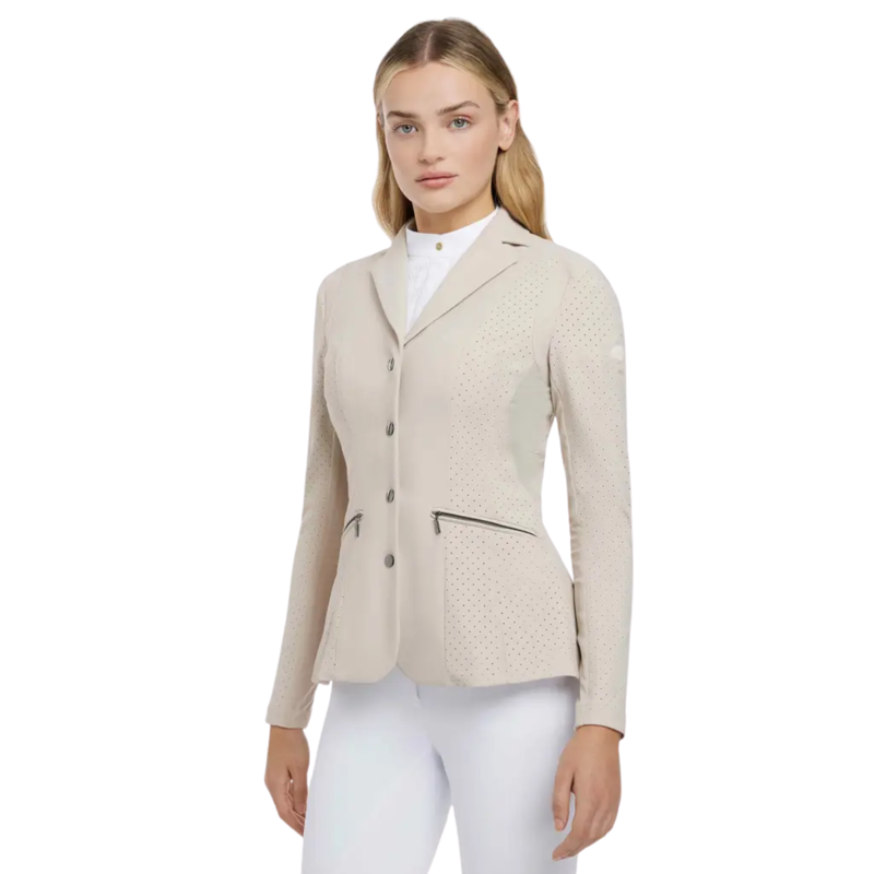 LeMieux Ladies Jessica Mesh Show Jacket - Stone-1