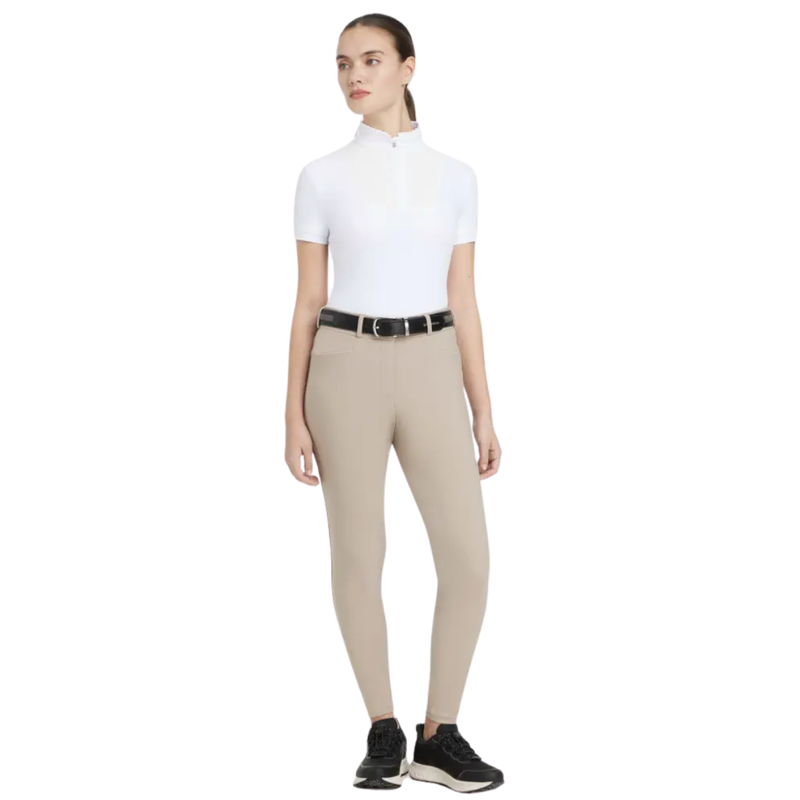LeMieux Isabelle Knee Grip Breeches - Almond-3