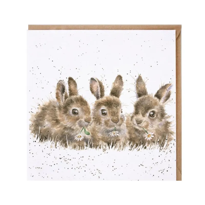Wrendale Designs 'Daisy Chain' Rabbit Card