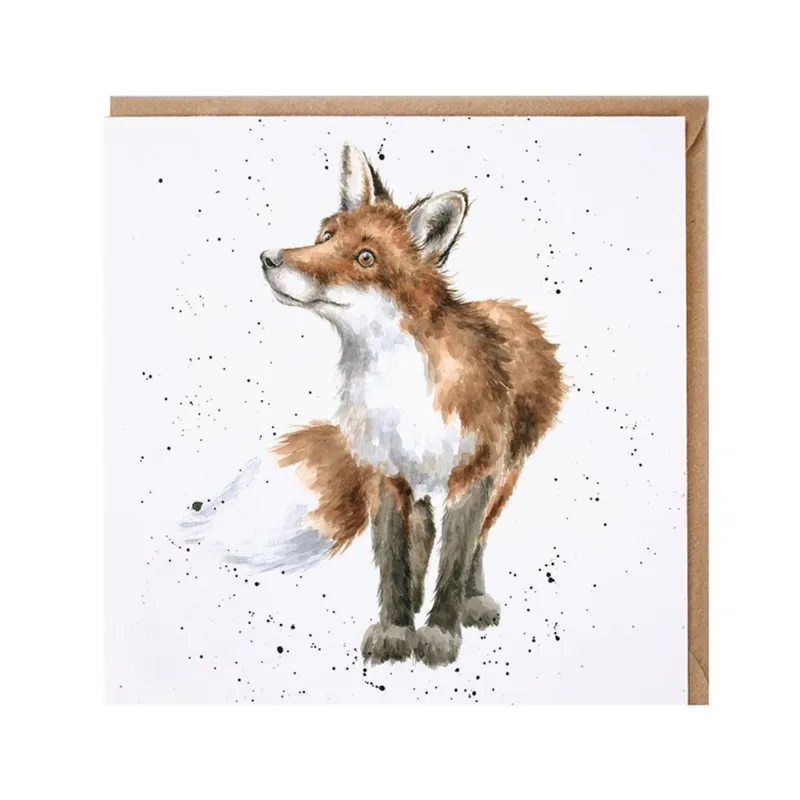 Wrendale Designs 'Bright Eyed and Bushy Tailed' Fox Card