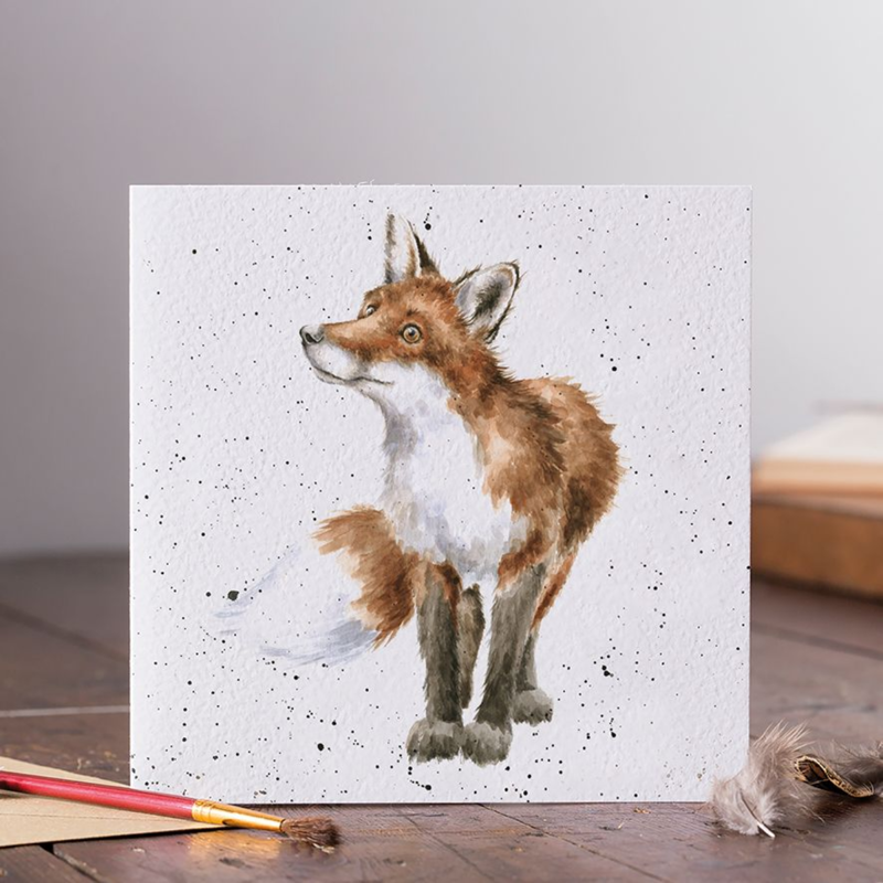 Wrendale Designs 'Bright Eyed and Bushy Tailed' Fox Card-1