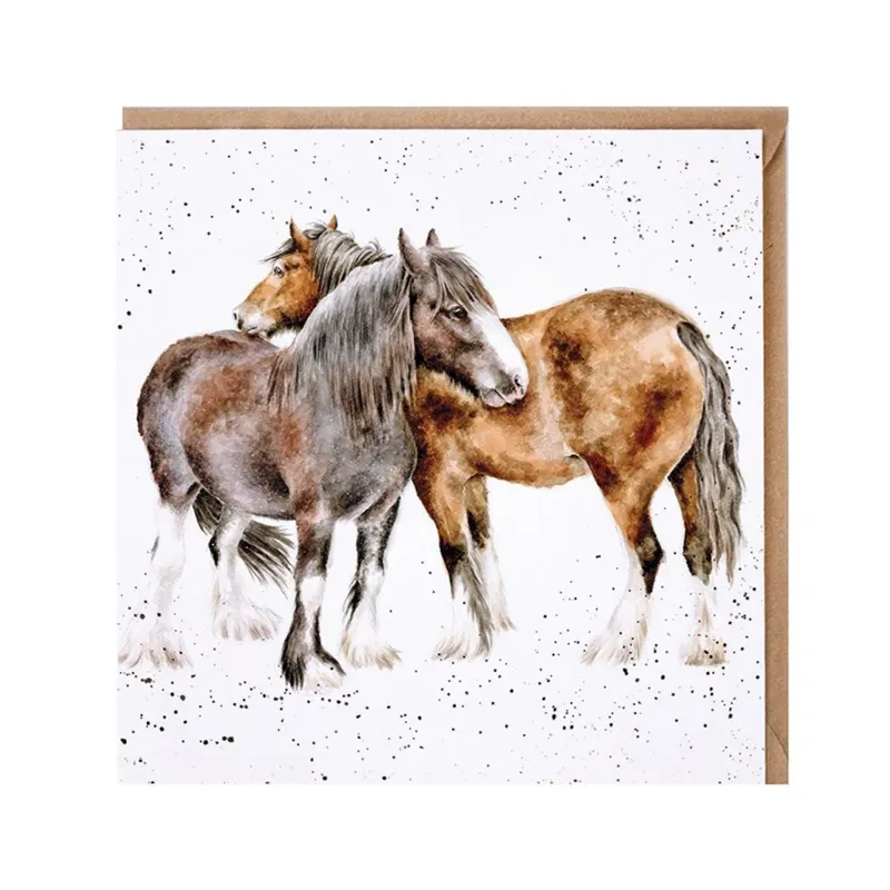 Wrendale Designs 'Side By Side' Horse Card