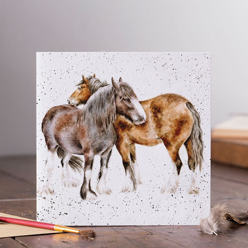 Wrendale Designs 'Side By Side' Horse Card-1