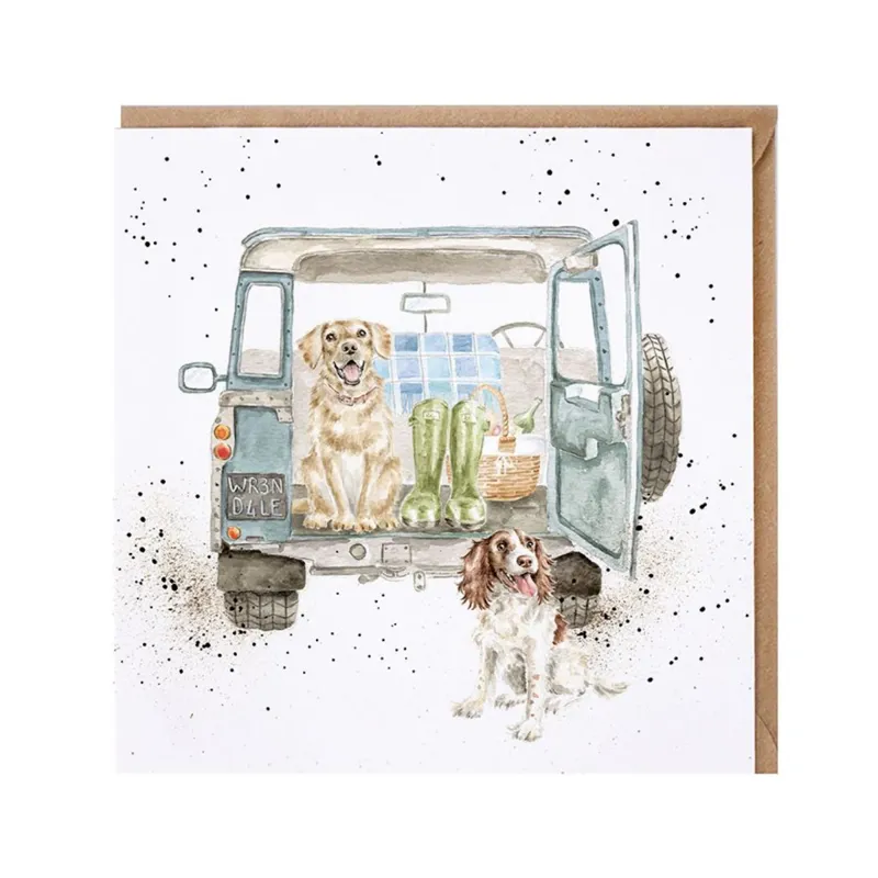 Wrendale Designs 'Paws For A Picnic' Labrador And Spaniel Card