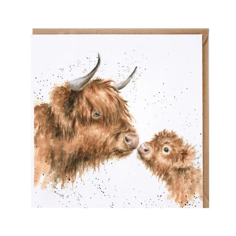 Wrendale Designs 'Gentle One' Highland Cow Card