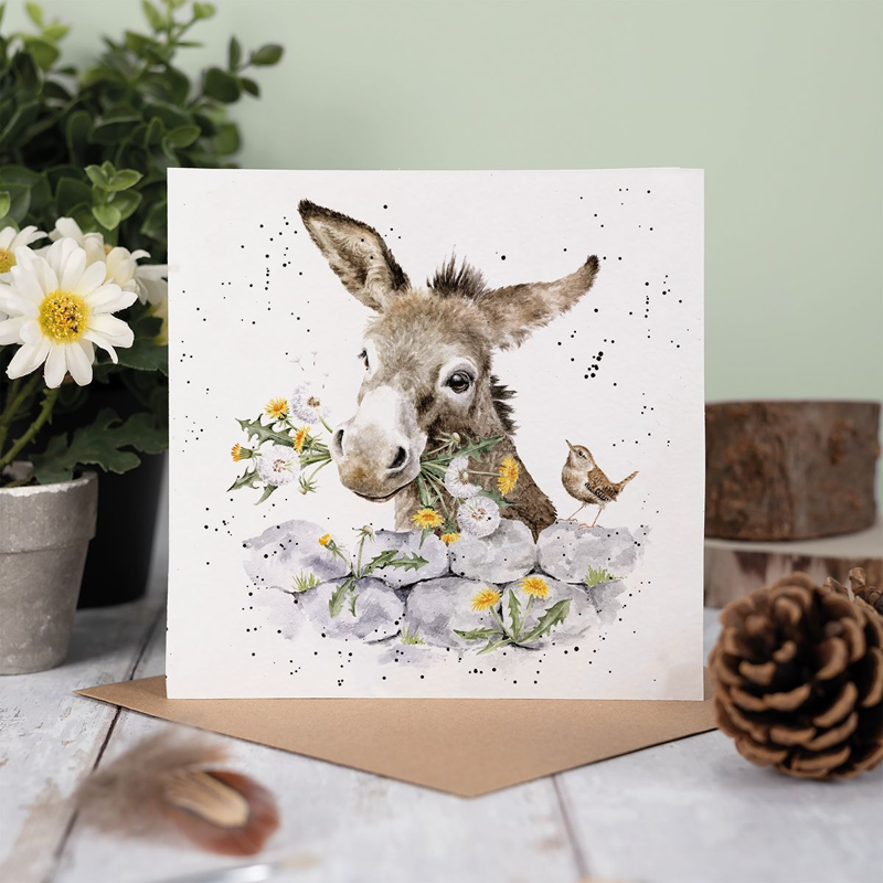 Wrendale Designs 'Fine And Dandy' Donkey Card-1