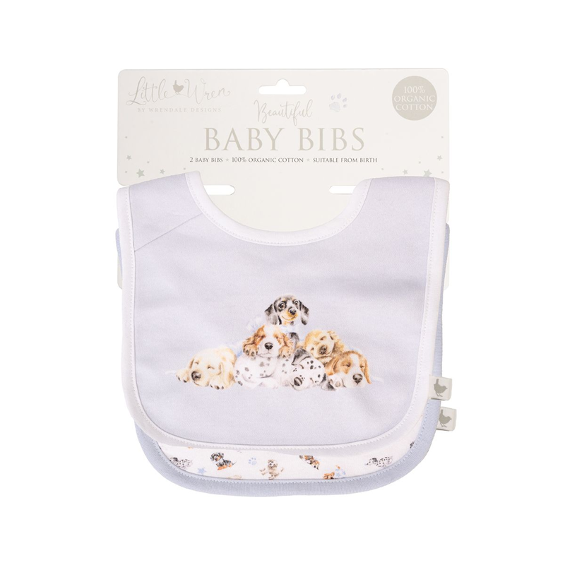Wrendale Designs 'Little Paws' Dog Bib Gift Set-1