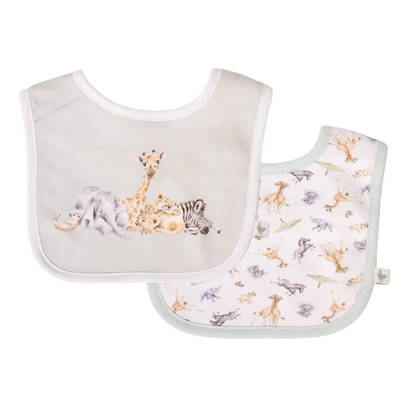 Wrendale Designs 'Little Savannah' African Animal Bib Gift Set