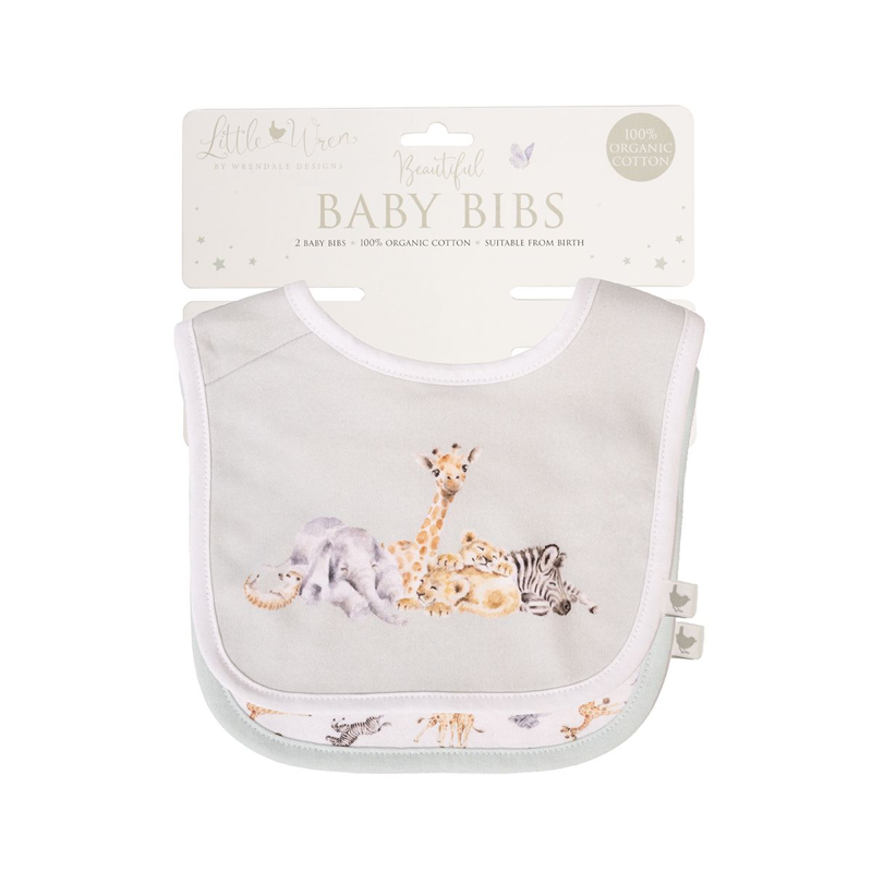 Wrendale Designs 'Little Savannah' African Animal Bib Gift Set-1