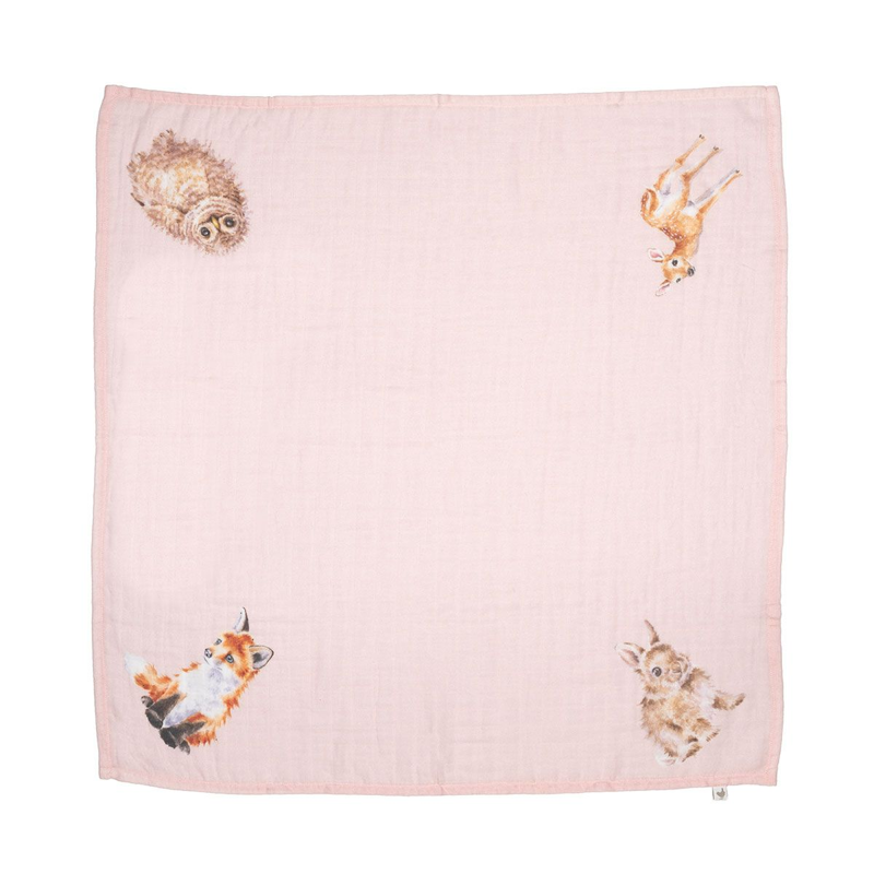 Wrendale Designs 'Little Forest' Woodland Animal Muslin Gift Set-4
