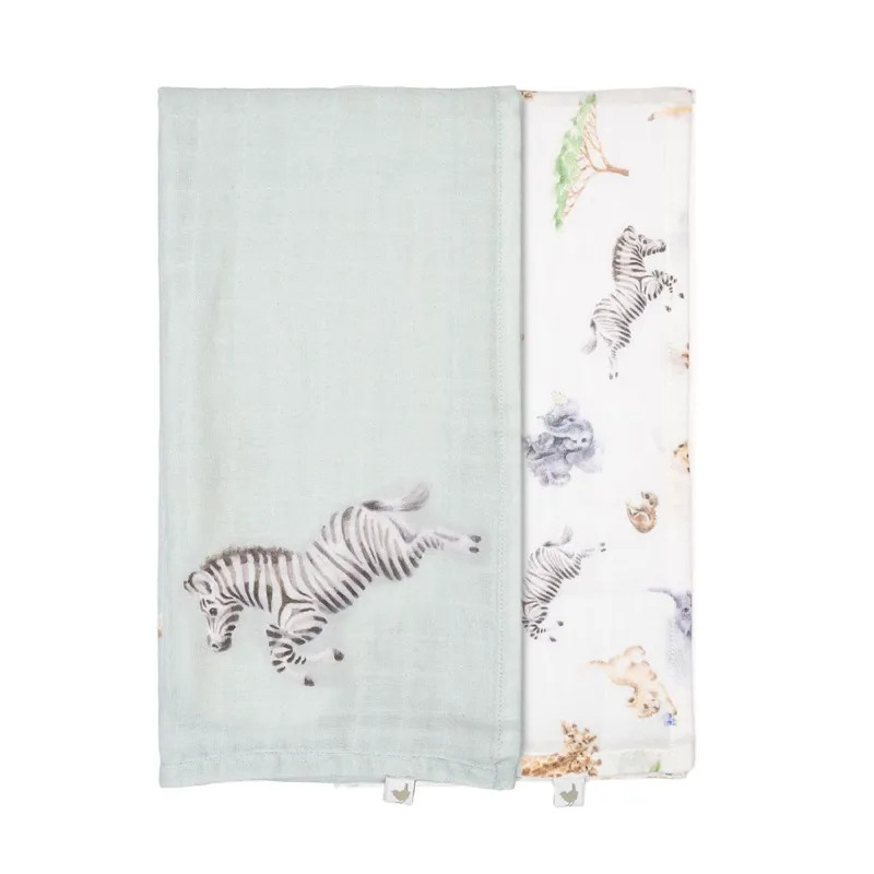 Wrendale Designs 'Little Savannah' African Animal Muslin Gift Set