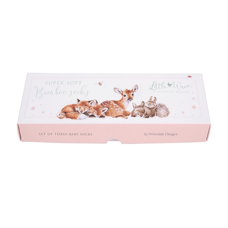 Wrendale Designs 'Little Forest' Woodland Baby Socks-1