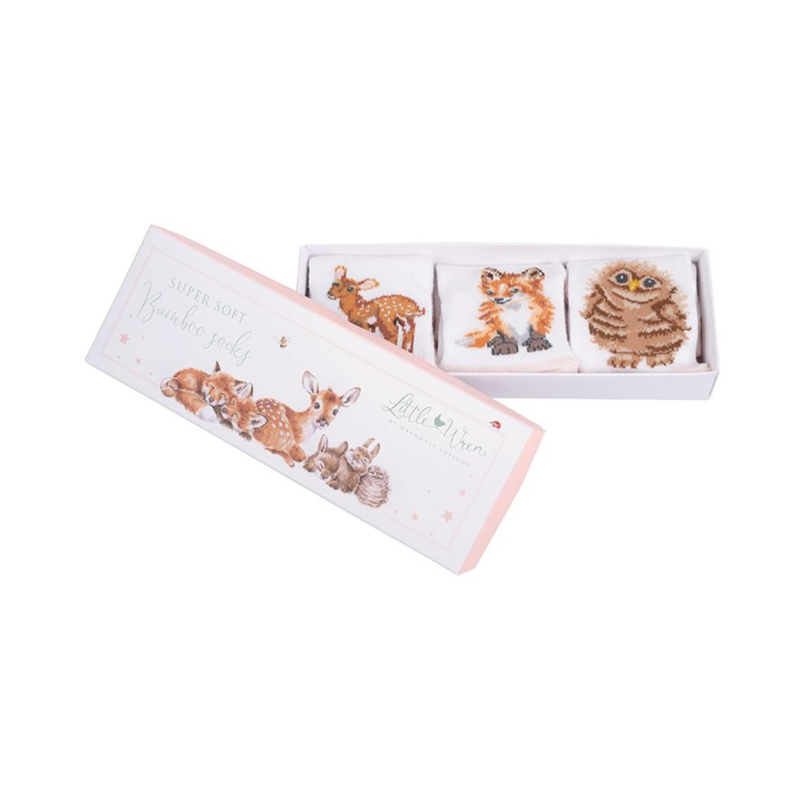 Wrendale Designs 'Little Forest' Woodland Baby Socks-2