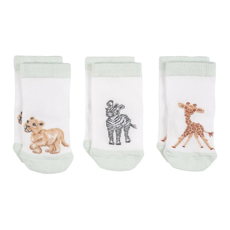 Wrendale Designs 'Little Savannah' African Animal Baby Socks