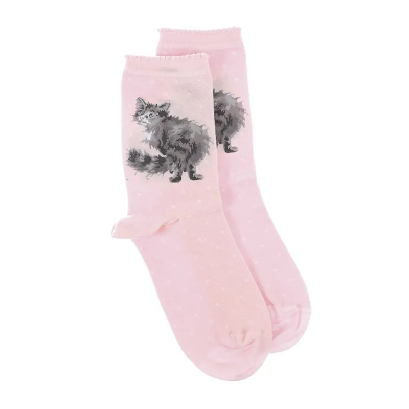 Wrendale Designs 'Glamour Puss' Cat Socks-1