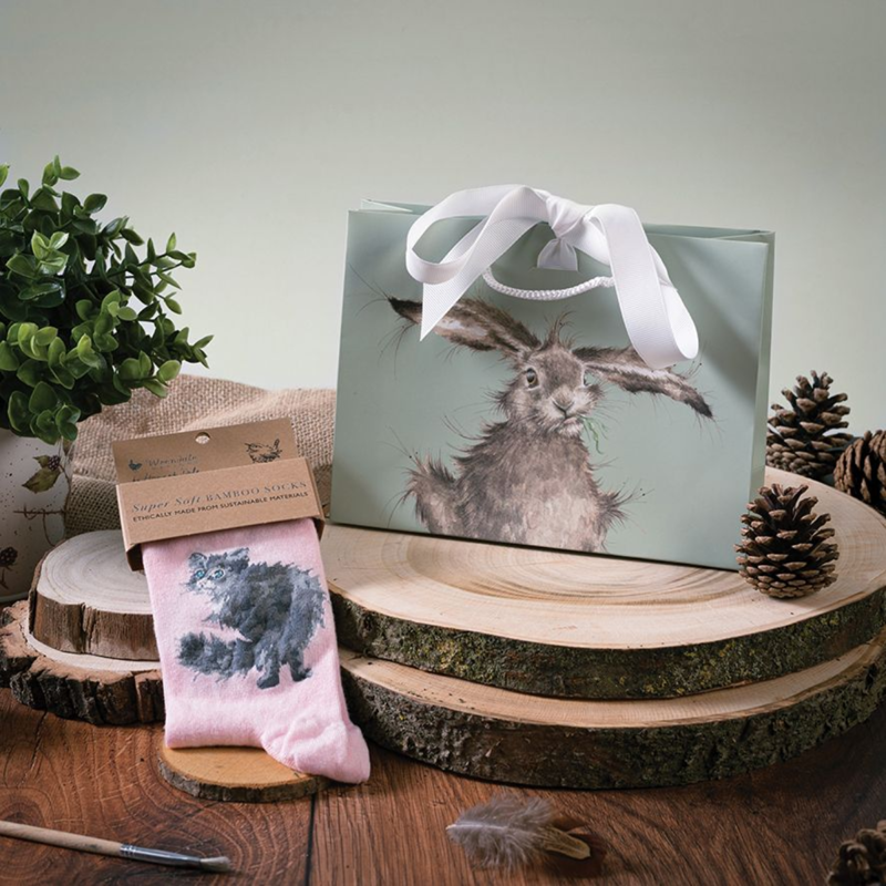 Wrendale Designs 'Glamour Puss' Cat Socks-3