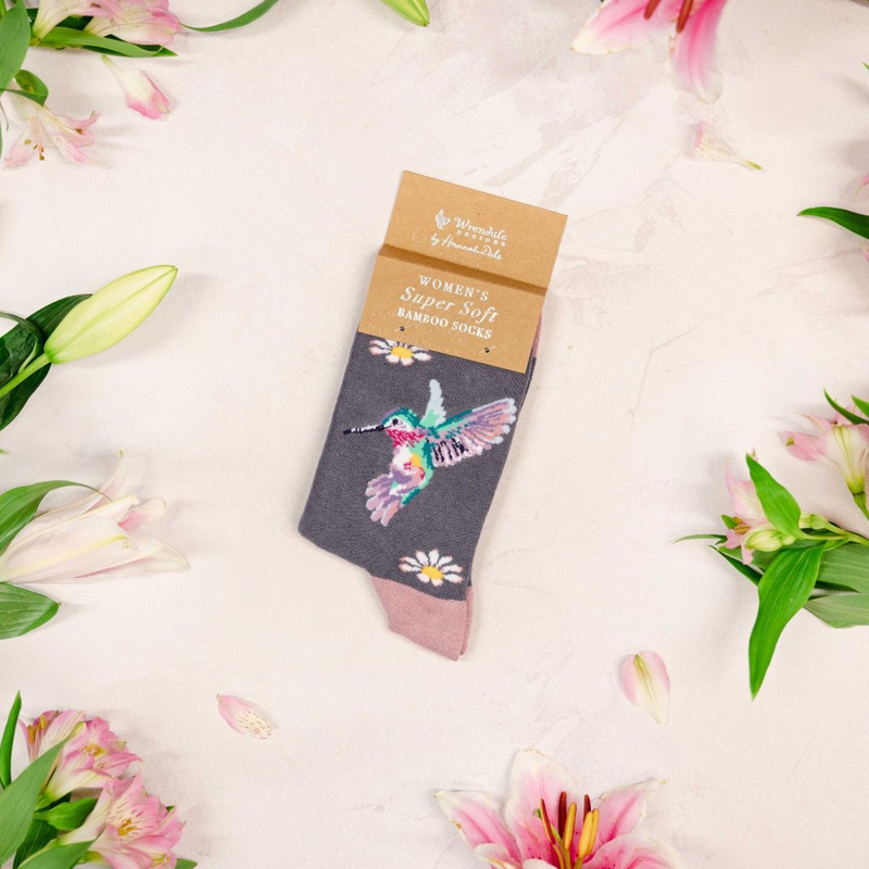 Wrendale Designs 'Wisteria Wishes' Bird Socks-1