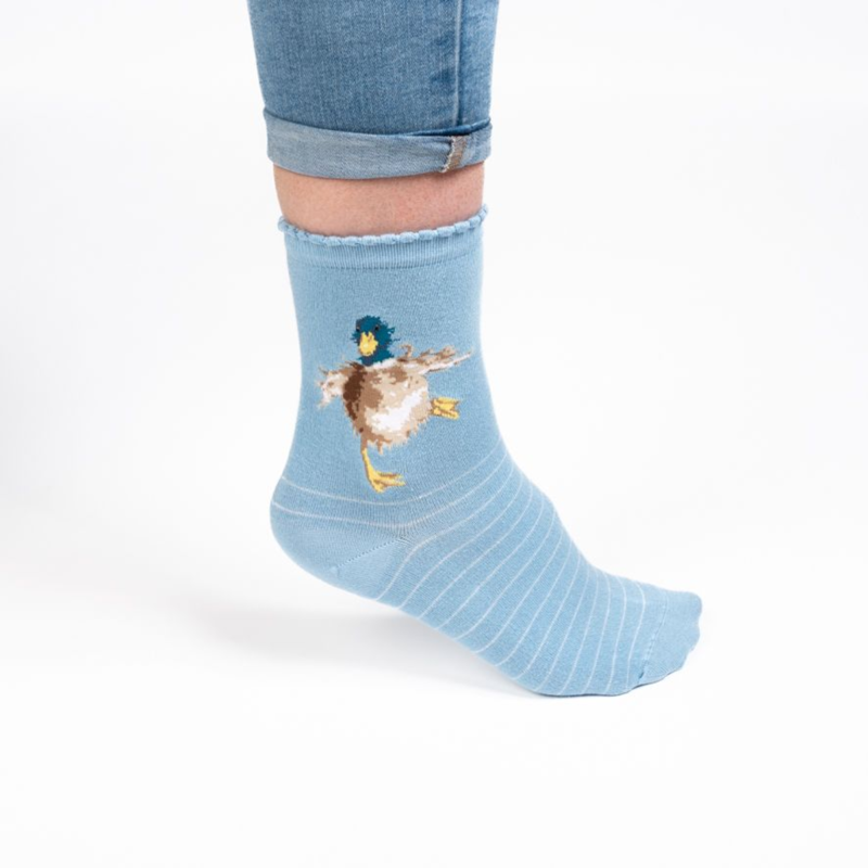 Wrendale Designs 'A Waddle And A Quack' Duck Socks-1