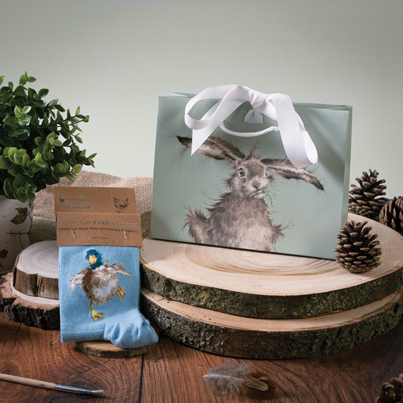 Wrendale Designs 'A Waddle And A Quack' Duck Socks-2