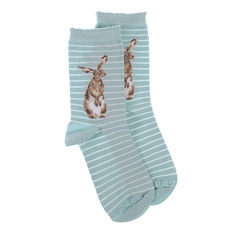 Wrendale Designs 'Hare And The Bees' Hare Socks-1