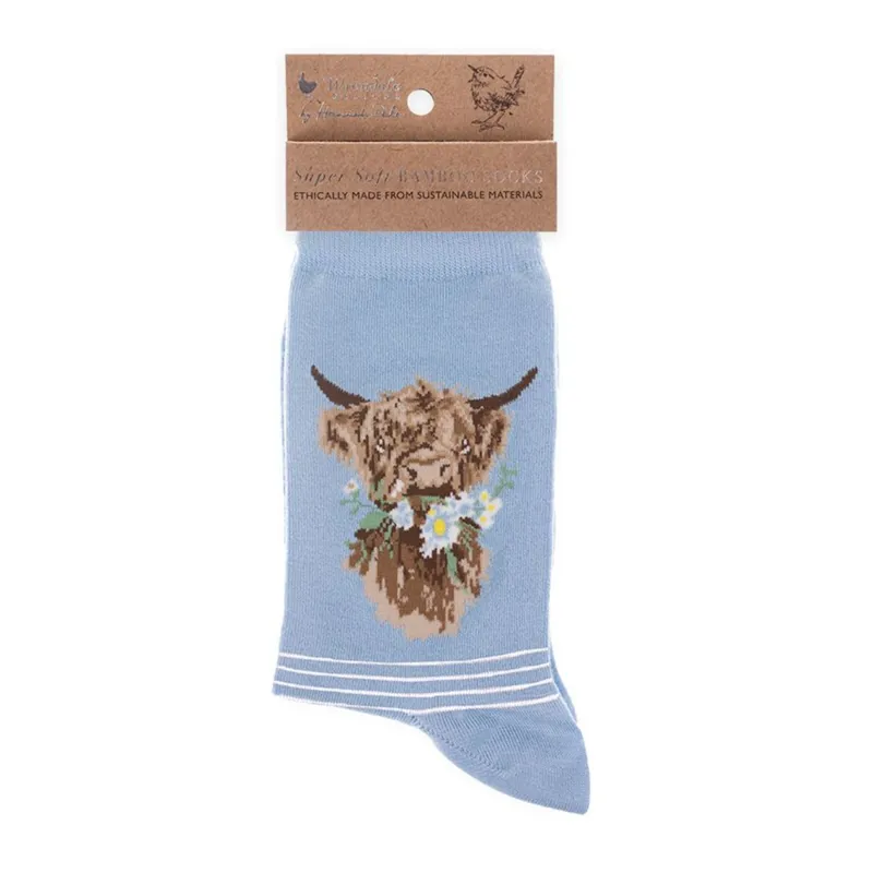 Wrendale Designs 'Daisy Coo' Highland Cow Socks